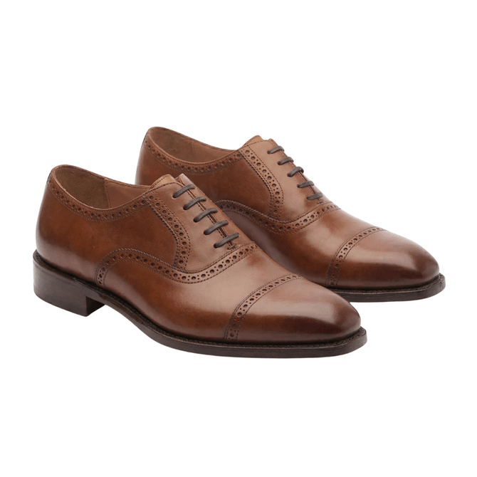 Men’s black Oxford leather shoes