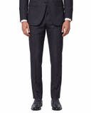 Blue Brogue Oxford Leather Shoes