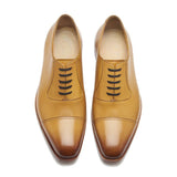 Adele-Adelaide mustard Oxford shoes – front view
