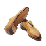 Close-up of Adele-Adelaide Oxfords – hand-welted stitching detail