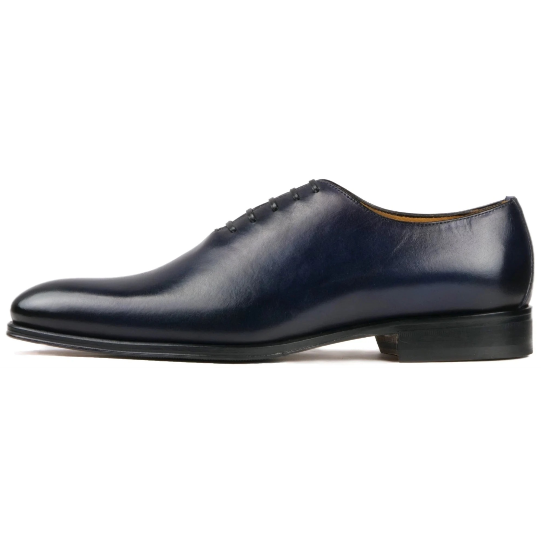 blue leather oxford dress shoes for men
