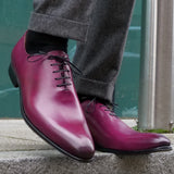 elegant menβs oxford shoes in plum