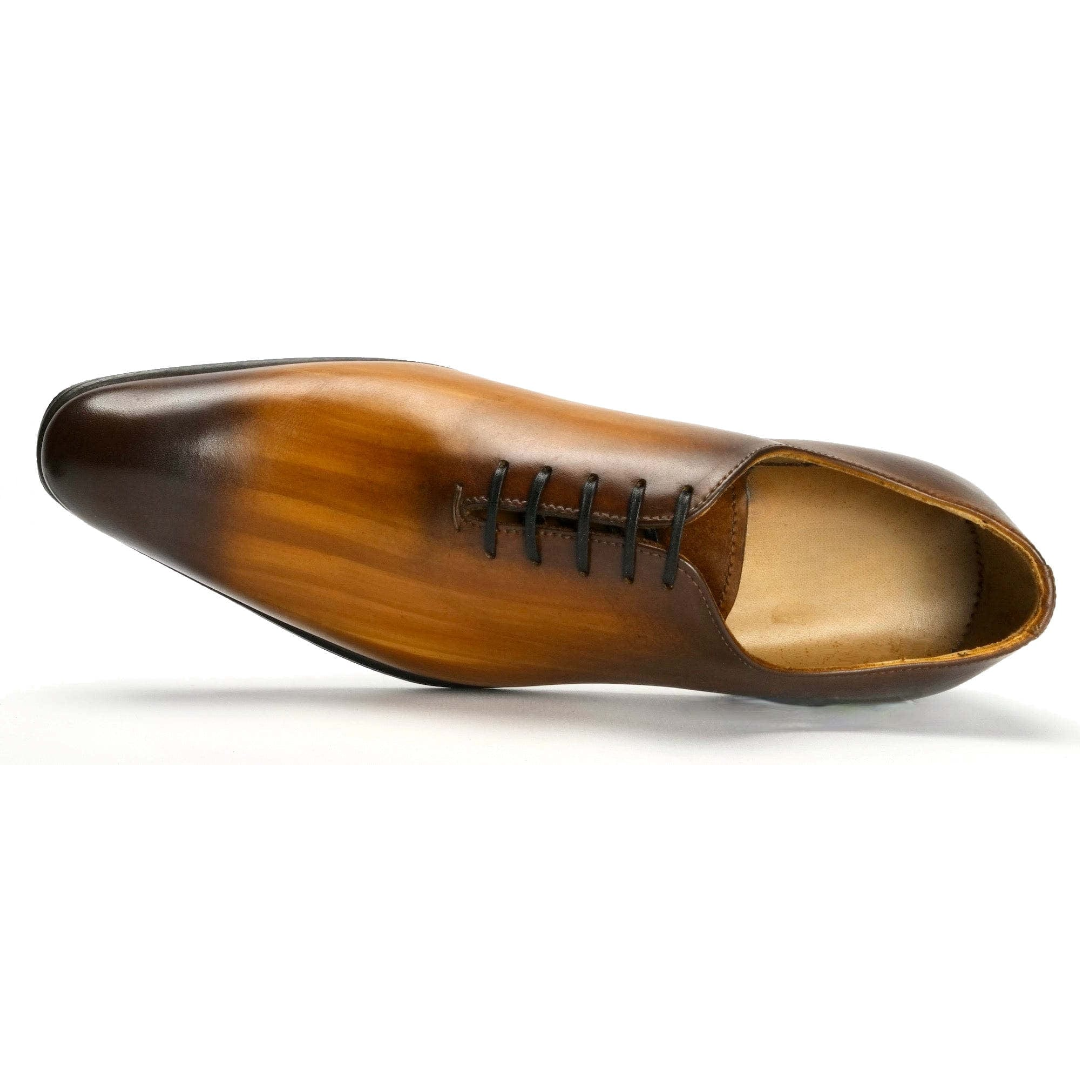 classic wholecut oxford formal shoes in tan