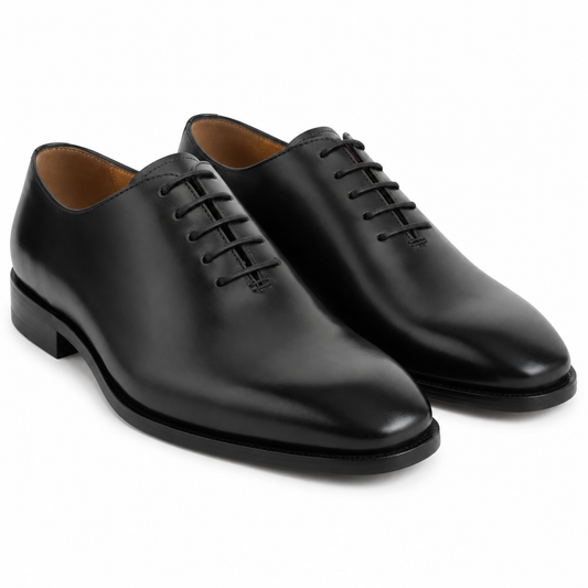 Black Wholecut Oxford Shoes for Men – Formal Leather