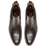 Leather Fenland slip-on Chelsea boots for men, handcrafted premium leather with elastic side panels