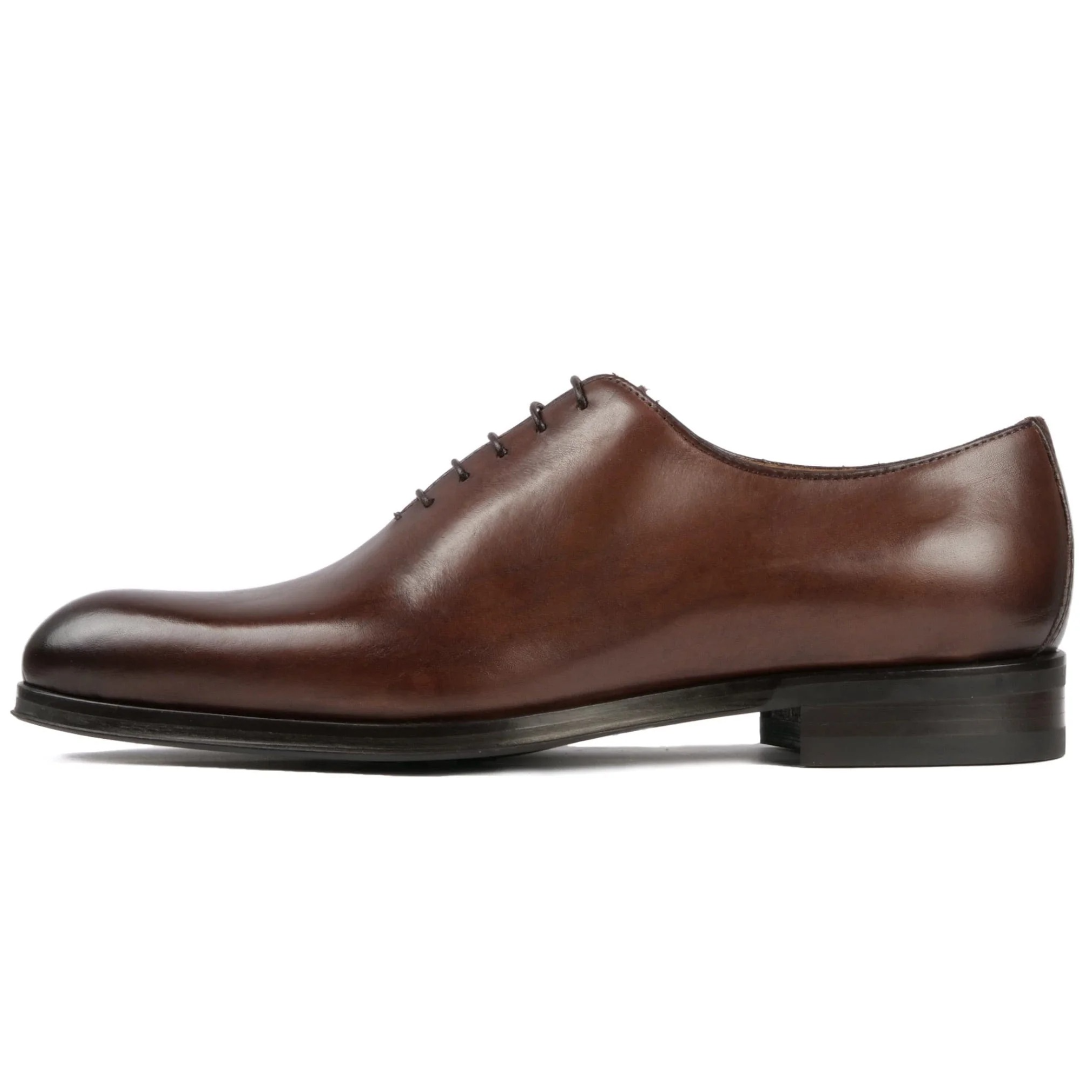 brown leather oxford dress shoes for men