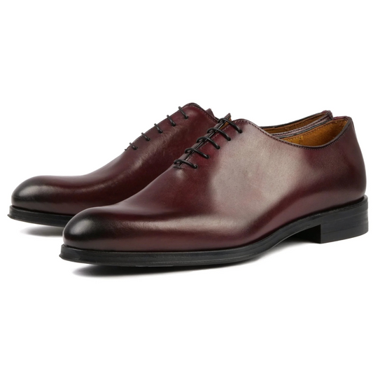 Camden Oxblood Wholecut Oxford for men β front view