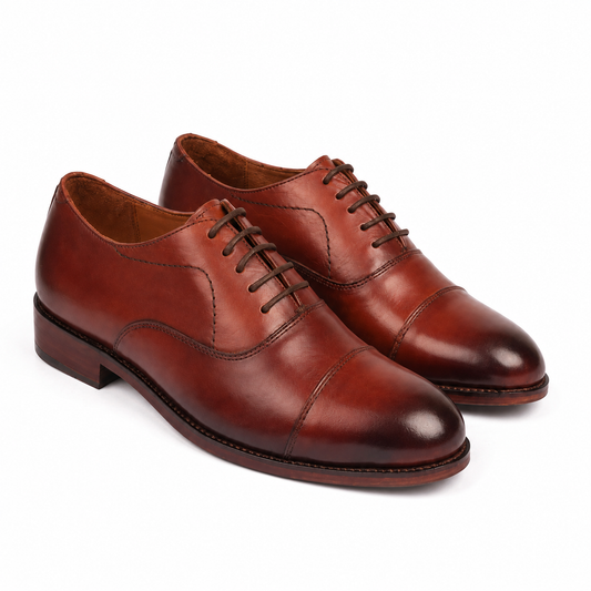 Captoe Classic Lace-Up Shoes – Pure Italian Leather