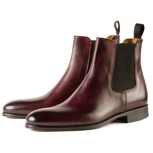 Eastwood Chelsea boots in oxblood leather for men – classic ankle boots