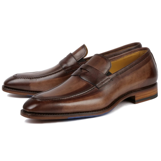 Hampton Penny Loafer β Classic Brown Leather