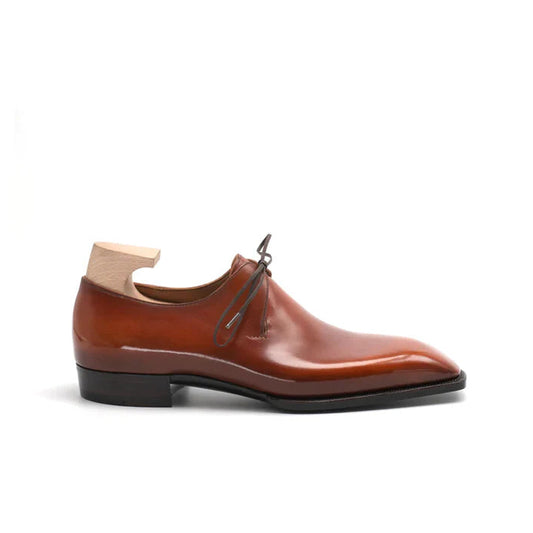 Heidi Farmer derby shoes for men in premium leather – front view