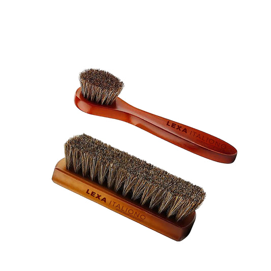 Premium Horsehair Shoe Brush for Leather Shoes