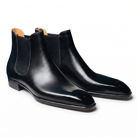 Leather Lucca Slip On Chelsea Boots