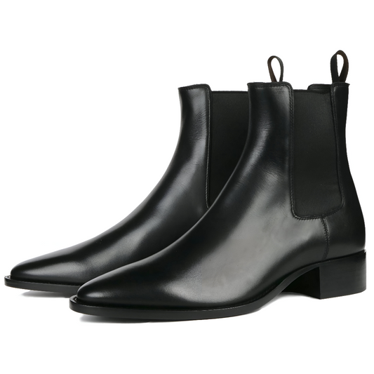 Manhattan Black Chelsea Boots for Men