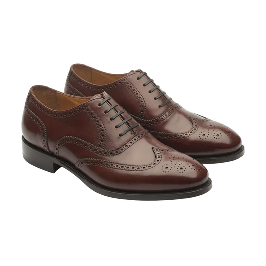 Marcell Full Brogue Oxford Shoes for Men – London Tan
