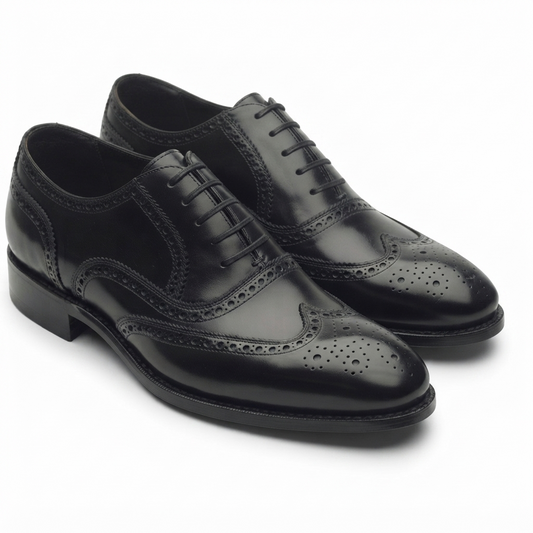 Marcell Full Brogue Oxford – Black Box Calf