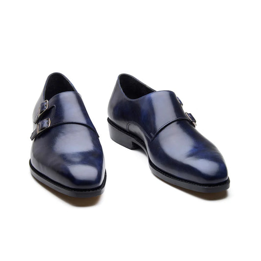 Men’s Sabre double monk shoes – side profile