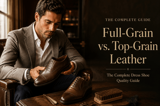 Full-Grain vs. Top-Grain Leather: The Complete Dress Shoe Quality Guide