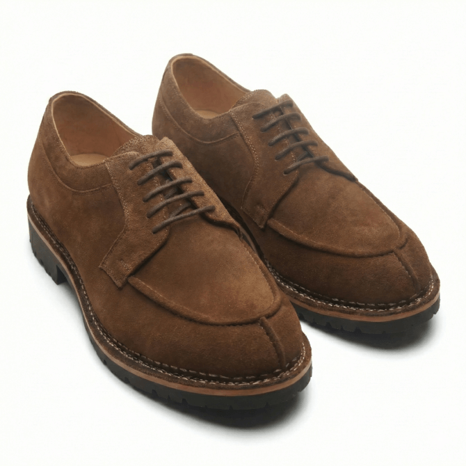 Men’s leather derby shoes for formal and office wear