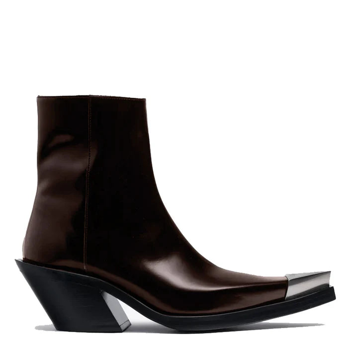 Achilles Ion Gabriel Bang Ankle Brown Boots