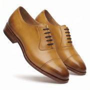 Adele-Adelaide Mustard Oxford Shoes for Men