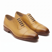 Adele-Adelaide Mustard Oxford Shoes for Men