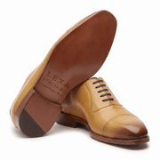 Adele-Adelaide Mustard Oxford Shoes for Men