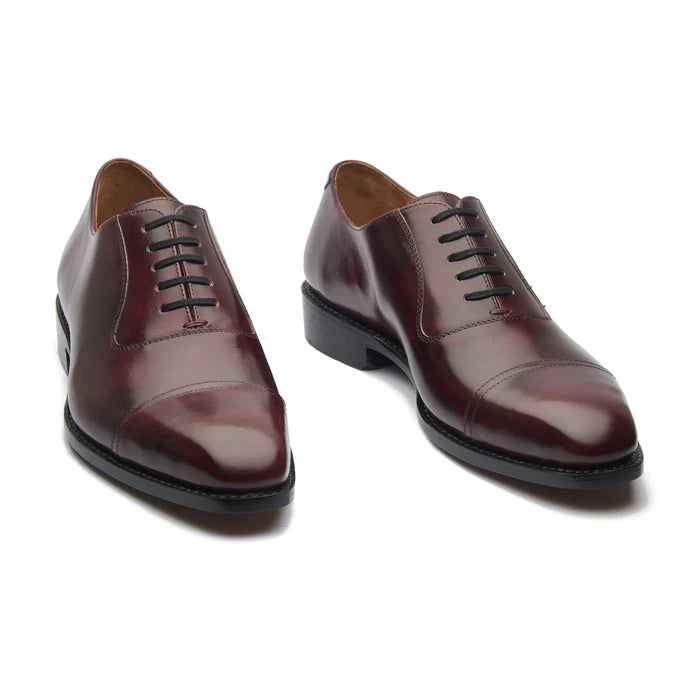 Adele-Adelaide Oxford - Burgundy Museum Calf | Hand Welted Contemporary Classics