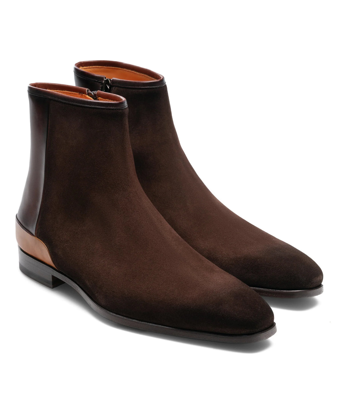 BROWN SUEDE FENLAND SLIP ON CHELSEA BOOTS