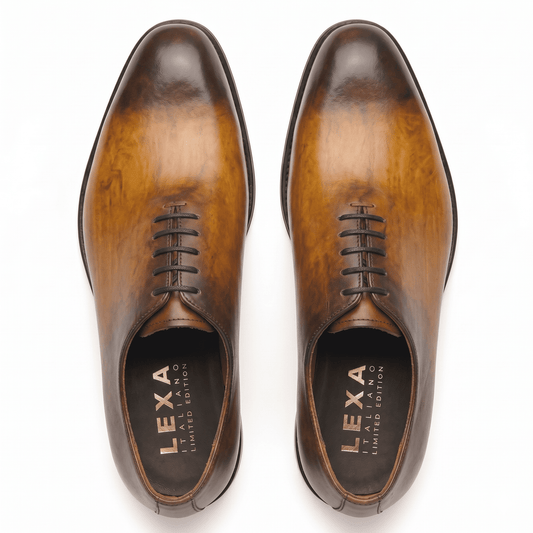 Benson Custom Patina Tan Wholecut Oxford