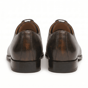 Benson Patina Brown Wholecut Oxford Shoes for Men