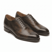 Benson Patina Brown Wholecut Oxford Shoes for Men
