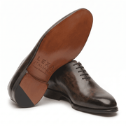 Benson Patina Brown Wholecut Oxford Shoes for Men