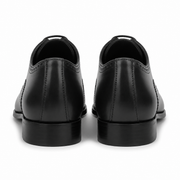 Black Brogue Cap-Toe Oxford for Men