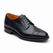Black Brogue Oxford Shoes for Men