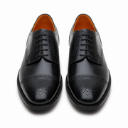 Black Brogue Oxford Shoes for Men
