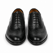 Black Brogue Oxford – Premium Wingtip Leather