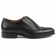 Black Brogue Oxford – Premium Wingtip Leather