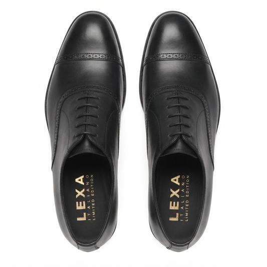 Black Cap Toe Oxford – Premium Leather Formal