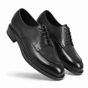 Black Funchal Derby Shoes for Men