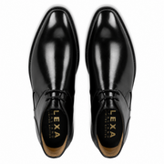 Black Leather Chukka Boots for Men