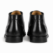 Black Leather Chukka Boots for Men