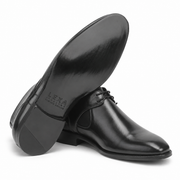 Black Leather Chukka Boots for Men