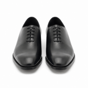 Black Leather Drayton One Cut Oxfords - Formal Shoes