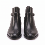 Black Leather Jodhpur Boots for Men