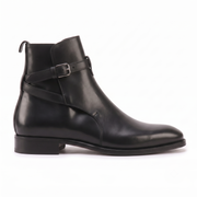 Black Leather Jodhpur Boots for Men