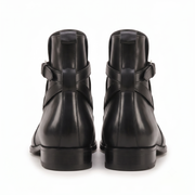 Black Leather Jodhpur Boots for Men