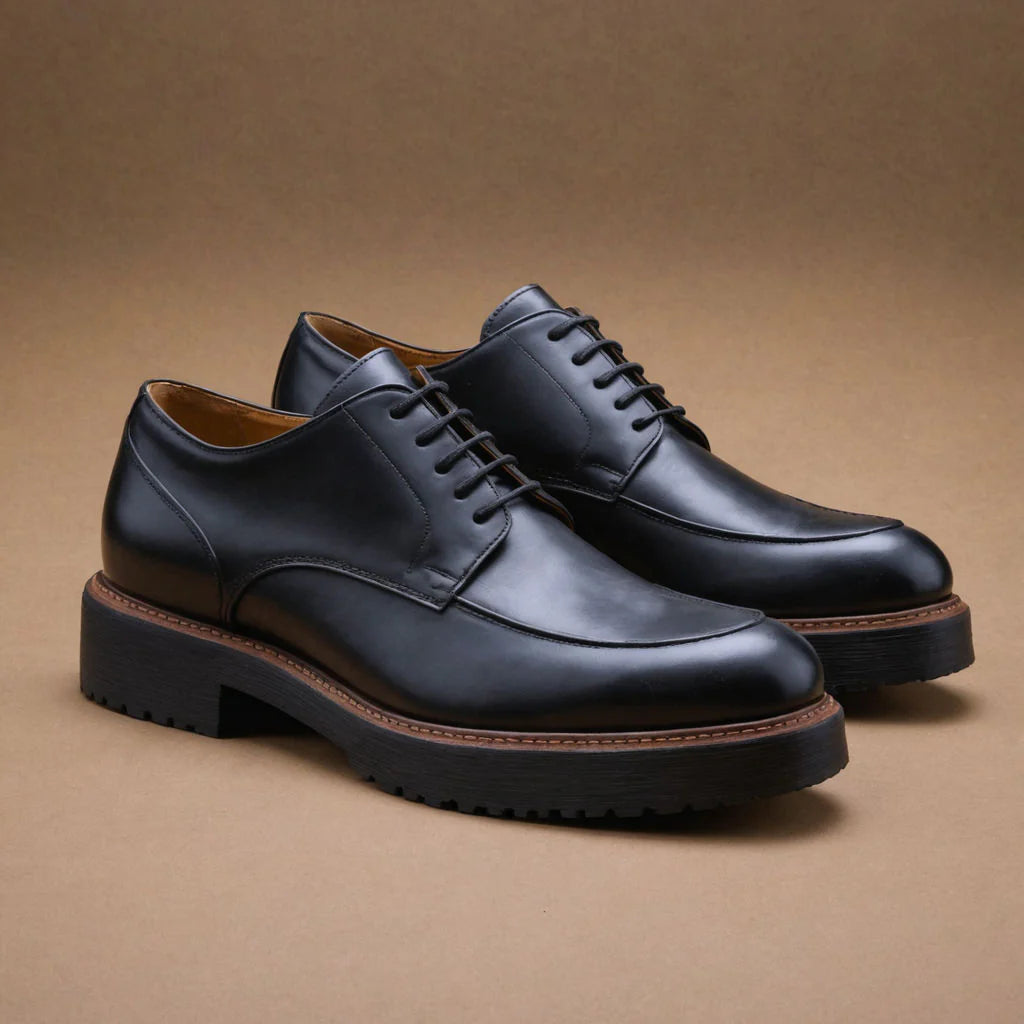 Leather Orion Chunky Derby Shoes