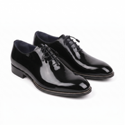Black Patent Leather Oxford Shoes for Men