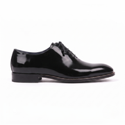 Black Patent Leather Oxford Shoes for Men